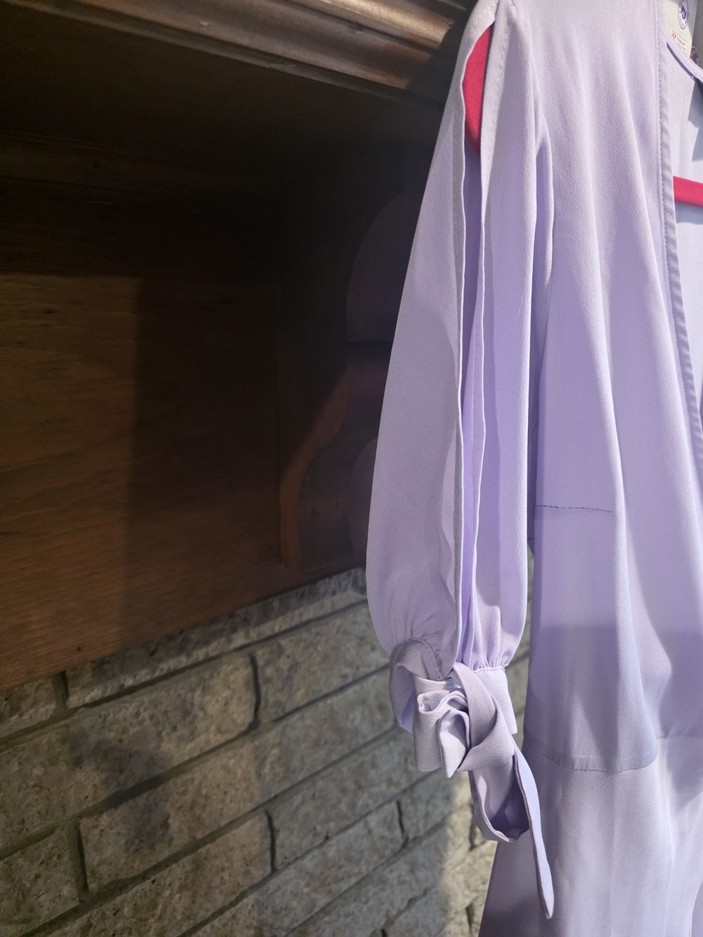 Topshop Lavender High-Low Wrap Midi Dress - Picture 5 of 6